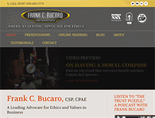 Tablet Screenshot of frankbucaro.com